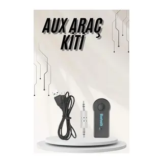 Yeni Nesil Bluetooth Aux Araç Kiti Siyah TV Tablet Telefon Araç Araba