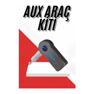 Tüm Cihazlara Uyumlu Bluetooth Aux Araç Kiti Siyah