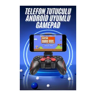 Joystik Gamepad Bluetooth Telefon Tutucu Oyun Kolu Telefon Android Uyumlu