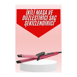 Saç Şekillendirici Düzleştirici ve Maşa Özellikli Şekillendirici Seramik Kaplama