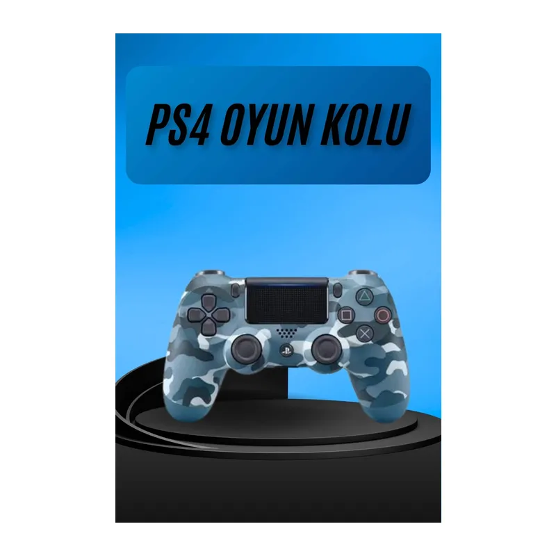 PS4 Joystick Oyun Kolu Titreşimli Uzun Pil Ömrü USB Şarj Kablolu