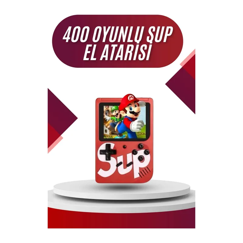 Sup Atari Retro 400 Nostalji Oyunlu Mini Atari Taşınabilir Oyun Konsolu