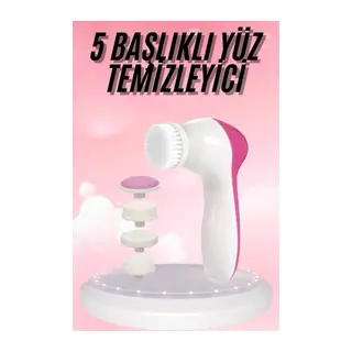 5 Başlıklı Titreşimli Cilt Temizleme Seti Canlandırıcı ve Onarıcı