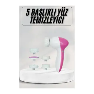 Cilt Temizleme ve Masaj Aleti 5 Başlıklı Akne ve Sivilce Önleyici