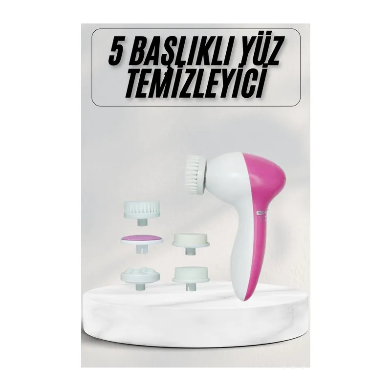 Cilt Temizleme ve Masaj Aleti 5 Başlıklı Akne ve Sivilce Önleyici