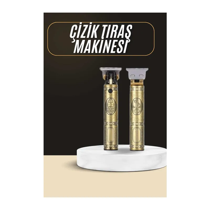 Tıraş Makinesi Şarjlı Çizik Tıraş Paslanmaz Çelik Bıçaklı 4 Taraklı