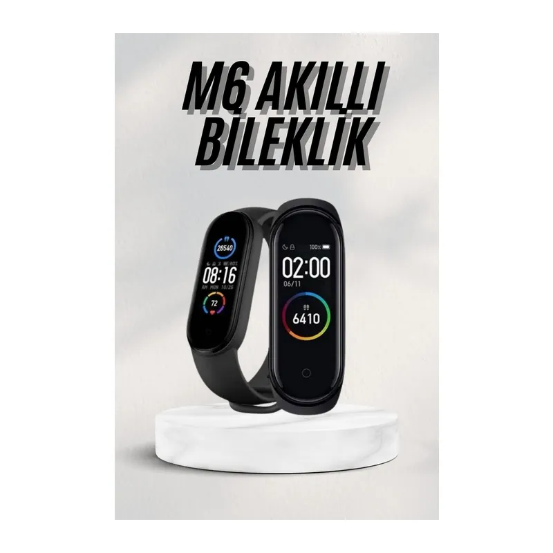 Akıllı Bileklik Android ve İOS Uyumlu Bildirim ve Çağrı Görme Spor Takibi