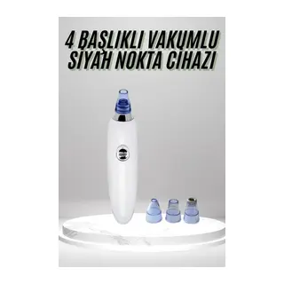4 Başlıklı Pilli Vakumlu Siyah Nokta Temizleyici Akne Ve Sivilce Önleyici