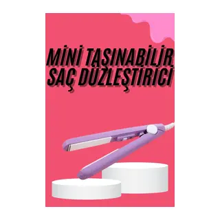 Saç Düzleştirici Pürüzsüz Parlaklık Seyahat Tipi Taşınabilir Seramik Kaplama