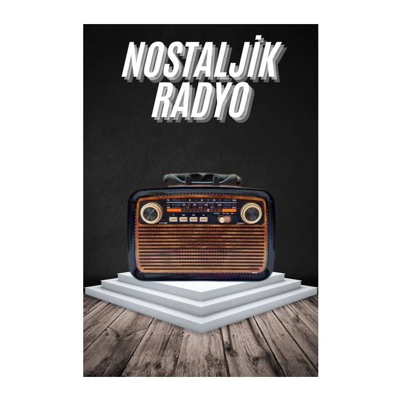 Eskitme Nostalji Tasarımlı Bluetoothlu Nostalji Radyo Ahşap Nostaljik Görünümlü