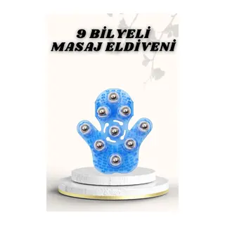 9 Bilyeli Masaj Eldiveni Giyilebilir Plastik Vücut Sıkılaştırıcı
