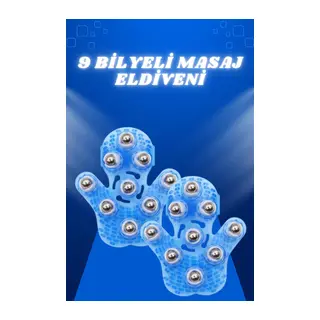 Giyilebiilir Masaj Eldiveni 9 Bilyeli Tüm Vücut Masajına Uygun
