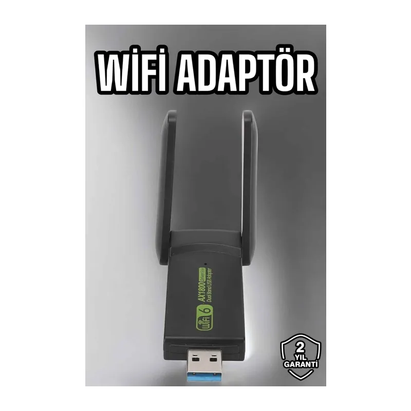 Wifi Adaptör Çift Bantlı Kablosuz Wifi Adaptörü