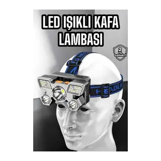 Kafa Lambası Hafif ve Esnek Çift Anahtarlı Far Led Işık