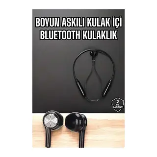 Kablolu Boyun Askılı Dijital Göstergeli Bluetooth Kulaklığı 60 Saat
