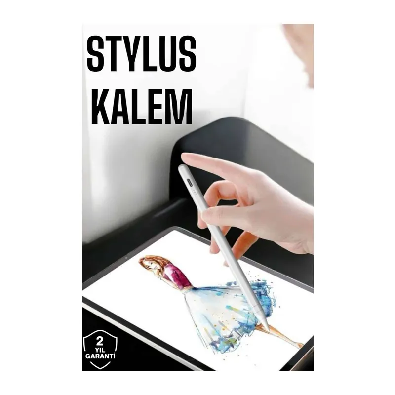 Tablet Kalemi Stylus Pen Dokunmatik Kalem Android Ve İOS Uyumlu Şarjlı