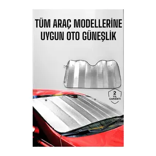 Oto Güneşlik Tüm Araç Tiplerine Uygun Isı Önleyici
