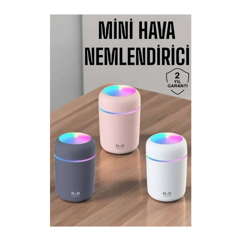 Buharlı Hava Nemlendirici Aromaterapi Renk Değiştirilebilir