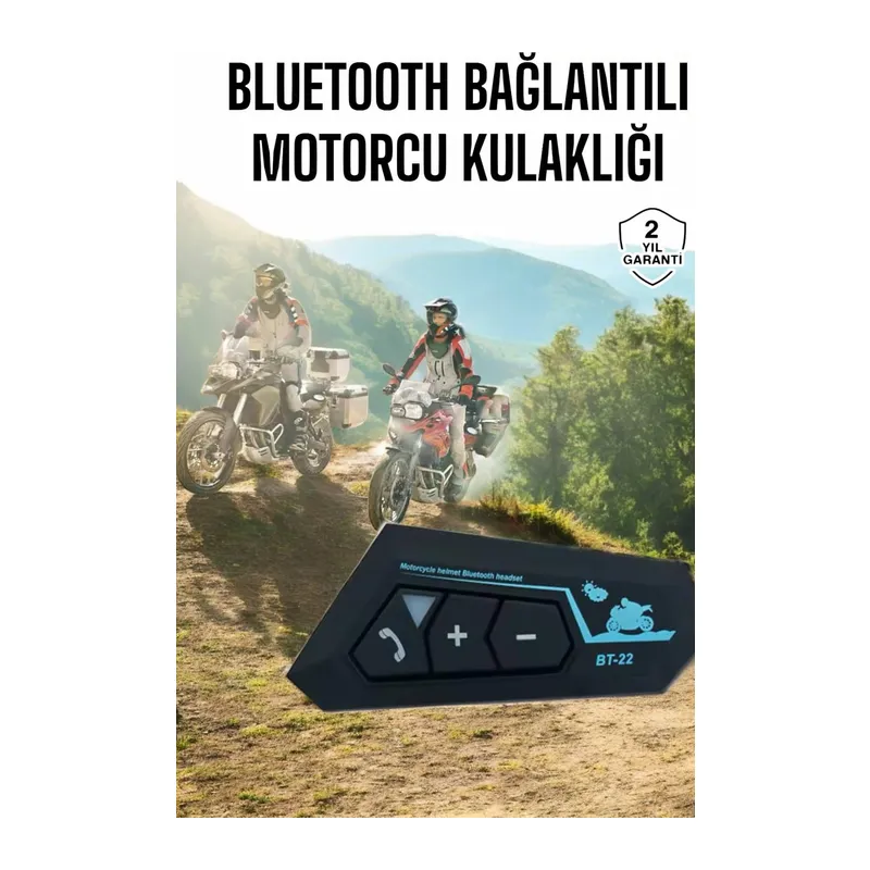 İnterkom Intercom Kask Kulaklık Bt22 Bluetooth Motosiklet Kulaklık 5.0 Bluetooth