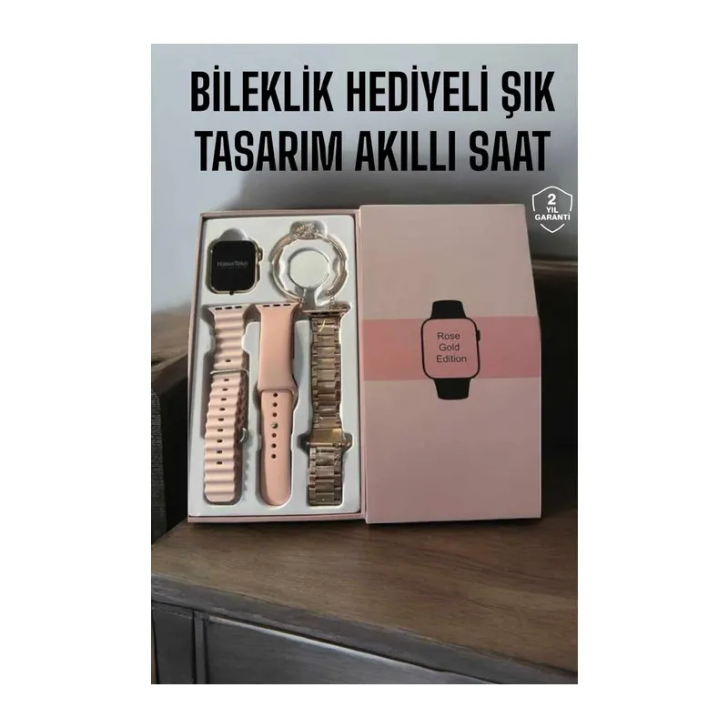 Akıllı Saat Bileklik Hediyeli Uzun Pil Ömrü GPS Takibi
