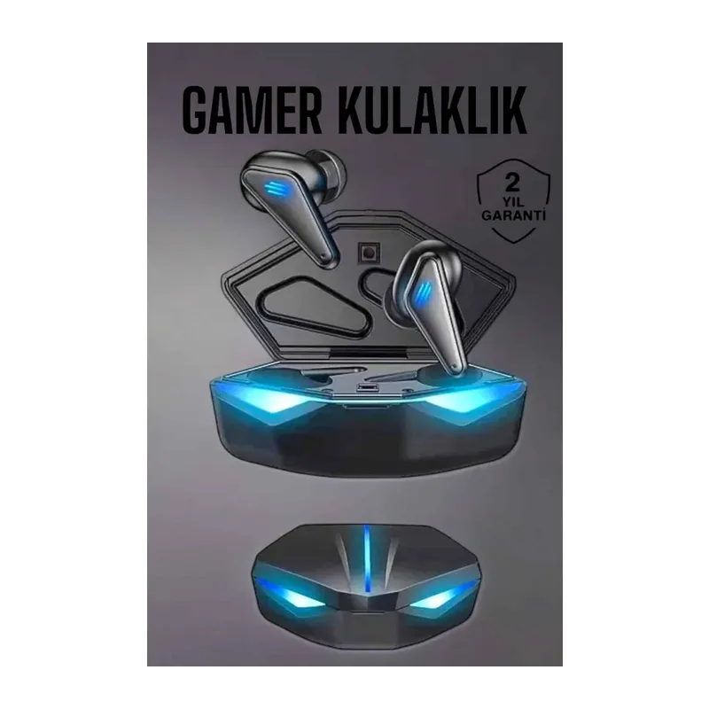 Bluetooth Oyuncu Kulaklığı Led Işıklı Kablosuz ANC Özelliği