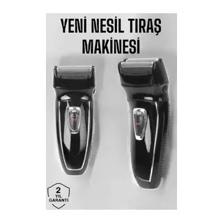 Şarjlı Paslanmaz Çelik Bıçaklı ve Kablosuz Saç Sakal Tıraş Makinesi