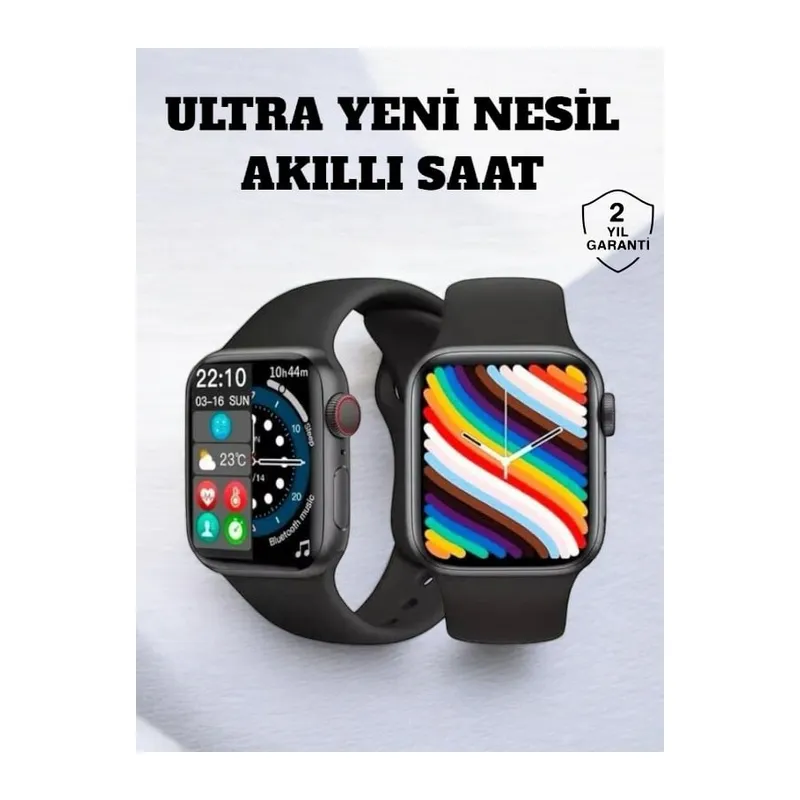 Akıllı Saat iOS ve Android ile Uyumlu Şık ve Çok Fonksiyonlu