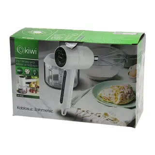 KİWİ KC-8232 2İN1 USB ŞARJLI MİKSER - DOĞRAYICI 20W200ML3-KADEME HIZ=IŞIKLI GÖSTERGE DC 5V / 1ALİ-İON PİL:1500mAh