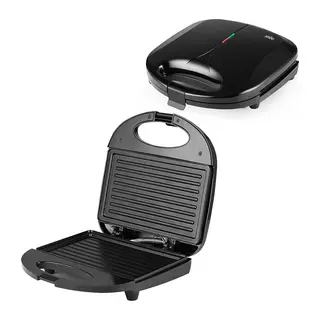 Mini Elektrikli Tost Makinesi 2 Dilim Yapışmaz Yüzey - Kilitlenebilir Kapak 750W SSM-2588