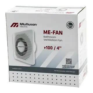 MUTLUSAN-001 211 000 100 00 00 ME-FAN 1004"BANYO TUVALET HAVALANDIRMA ASPİRATÖRÜ 12W 2450RPM 100M3/H
