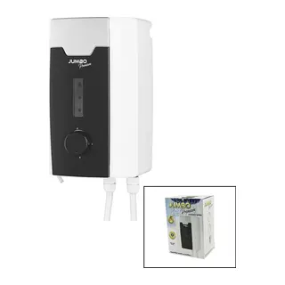 Jumbo Premium Beyaz Su Isıtıcı Elektrikli Şofben Duş Başlık 7 Emniyet Termostat 3 Kademeli 8000W