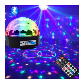 Küre Disko Topu Müzik Çalar Renkli Lazer Işıklı Bluetooth