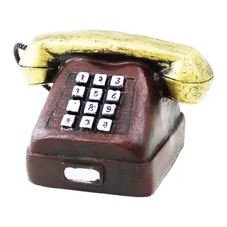 Ankesörlü Telefon Vintage Dekoratif Biblo 9.5X9.5CM Reçine