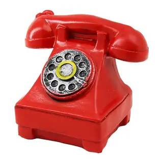 Ankesörlü Telefon Vintage Dekoratif Biblo 12X7.5CM Reçine