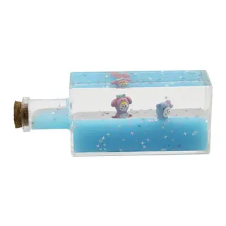 Mavi Su Hayvan - Yıldız Dikdörtgen Mika Şişe Yüzen Batmayan Dekoratif Biblo AKVARYUM4.2X6.4X17CM