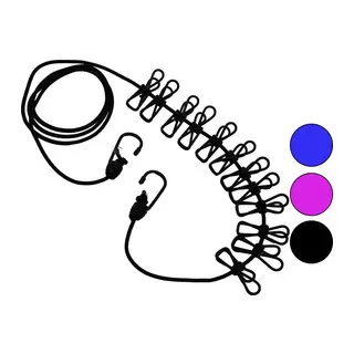 Renkli Lastik 12PCS Metal Mandallı Çamaşır İpi