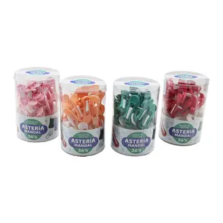 36PCS Yaysız Plastik Renkli Mandal Kutulu