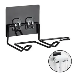 Fön Makine Askısı Siyah Yapışkanlı Fön Makine Tutucu