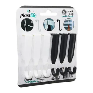 6PCS - Tek Kollu Çok Amaçlı - Tak Çıkar Pratik Plastik Askı
