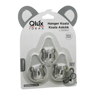 3PCS Koala Askı Şeffaf Askı Yapışkanlı Montaj