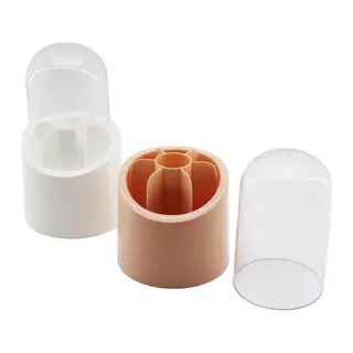 Elis 7 Bölmeli Kapsül Organizer Plastik Hazne - Kristal Mika Fanus Kapak