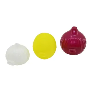3LÜ Saklama Kutusu Limon - Soğan - Sarımsak Renkli Plastik Fileli Ambalaj