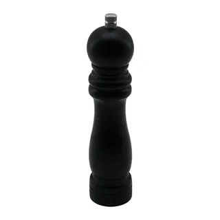 Siyah Ahşap Büyük= Çap: 4.5CM - Uzunluk: 19.5CM Tuz - Baharat Öğütücü