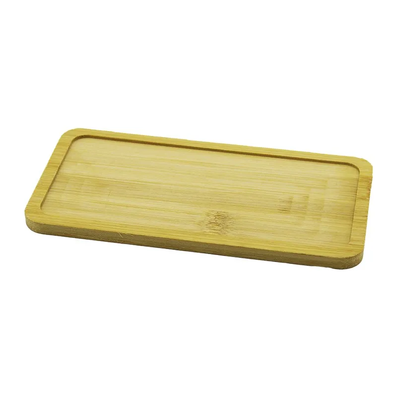 Dikdörtgen Ahşap Bambu Yağdanlık Altlık Mini Tepsi 20X10X0.8CM