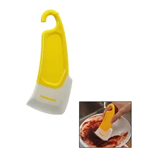 Yağ - Leke Kazıyıcı Mini Silikon Spatula Plastik Saplı - Askılıklı