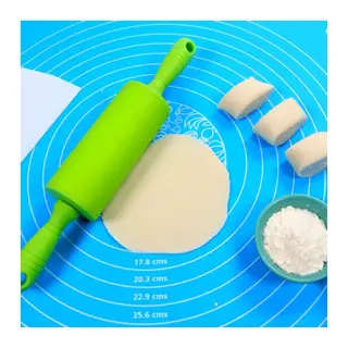 40*50 cm Silikon Ölçekli Kullanımı Kolay Hamur Açma Matı Ekmek Mantı Makarna Hamuru Yoğurma Matı
