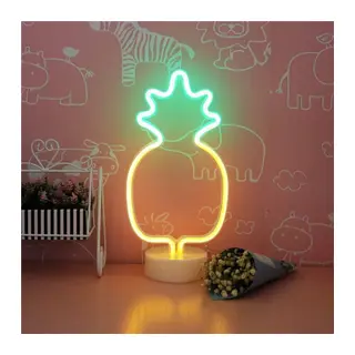 Dekoratif Ananaslı Neon Led Masa Ve Gece Lambası Hediyelik Lamba