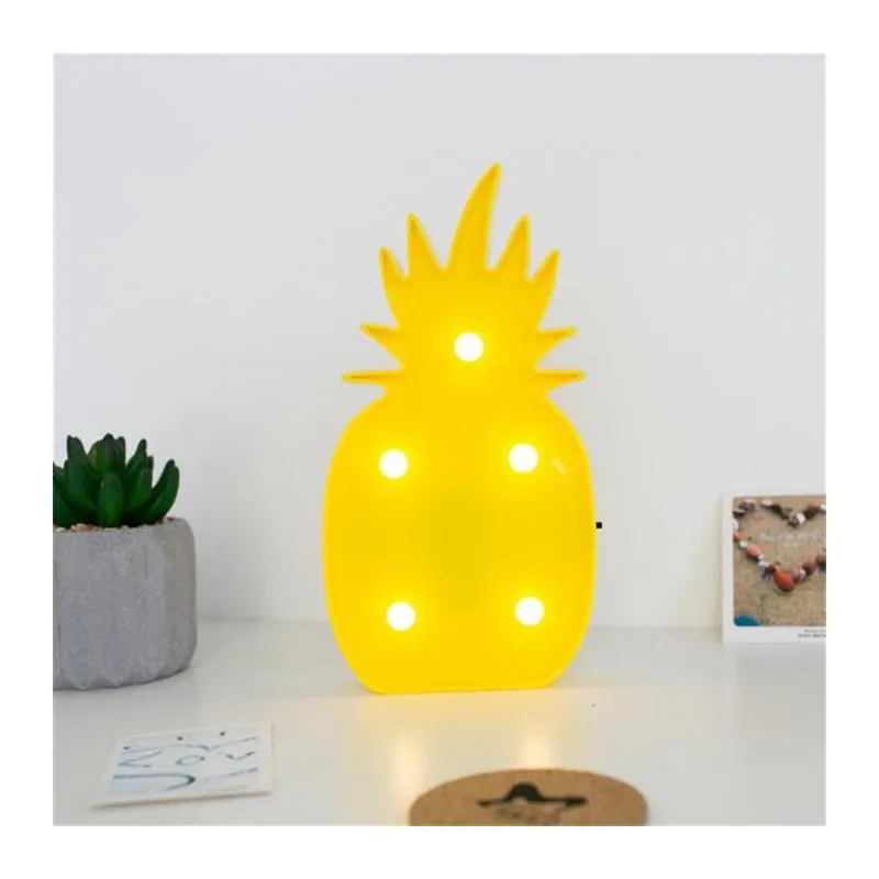 Ananas Şeklinde Ledli Dekoratif Eğlenceli Çocuk Gece Lambası