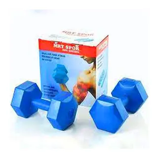 7KG Plastik Köşeli Dambıl 2 Parça