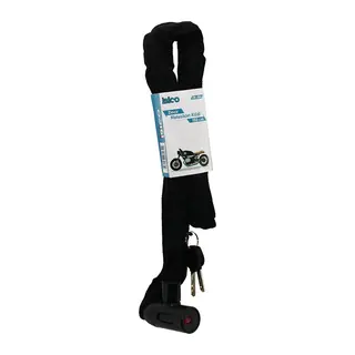 Zincirli Anahtarlı Motor - Bisiklet Kilit Bez Kılıflı Aç-kapa Kilit Kapak 150CM